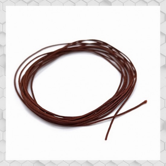 1/24 Braided Hose Line Brown 0.6mm (length 2m)