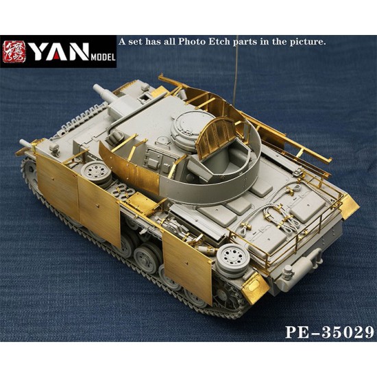 1/35 PzKpfw.III Ausf.N Detail Set for Takom kit #TAK8005