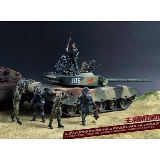 1/35 Fantasy War - Modern PLA Soldiers & JSDF Captives (6 figures)