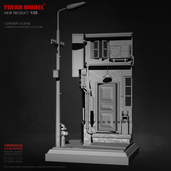 1/35 Modern City Corner Scene Platform