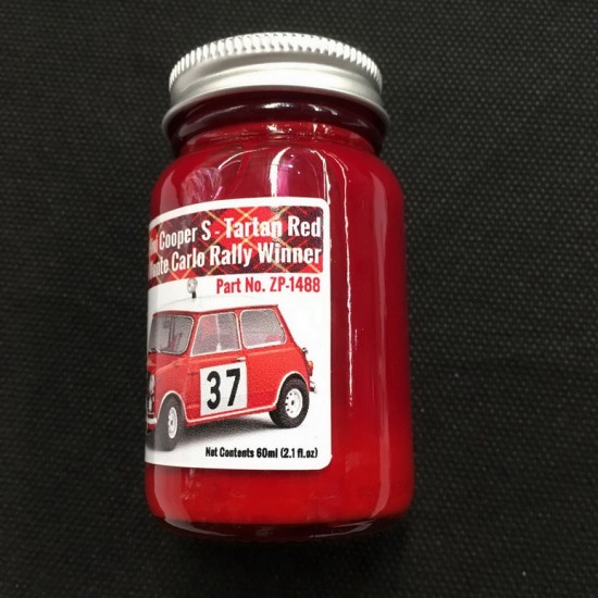 Mini Cooper S - 1964 Monte Carlo Rally Winner Tartan Red Paint 60ml