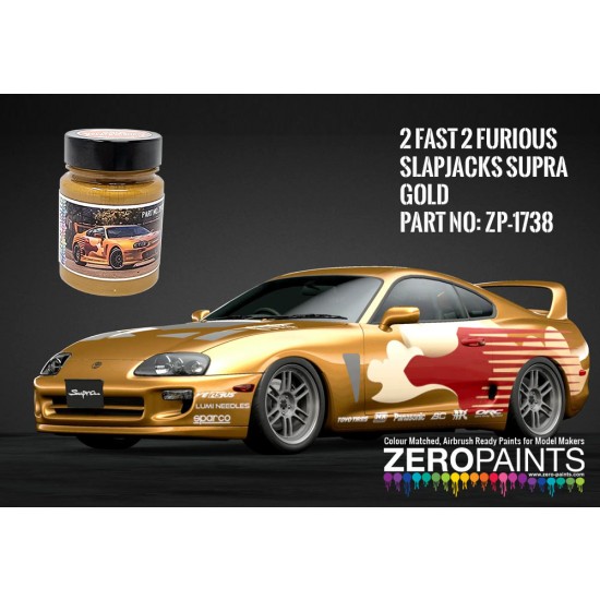 Fast Furious Slap Jacks Gold Supra Paint (60ml)