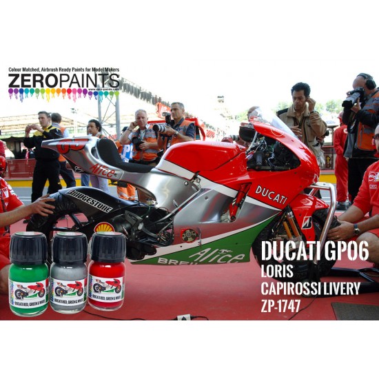 Ducati GP06 Loris Capirossi livery Paint Set (3x 30ml)