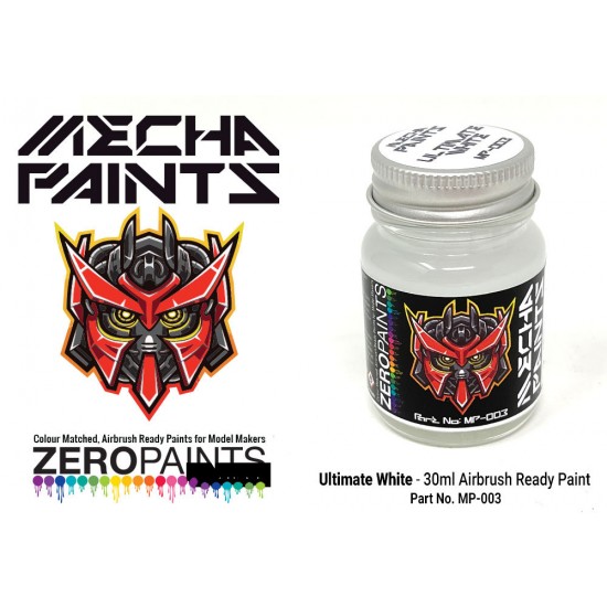 Mecha Paint - Ultimate White (30ml, pre-thinned ready for Airbrushing)