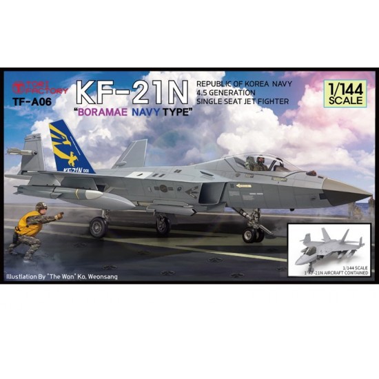 1/144 Republic of Korea Navy KAI KF-21N 'Boramae Navy Type' Single Seat Jet Fighter