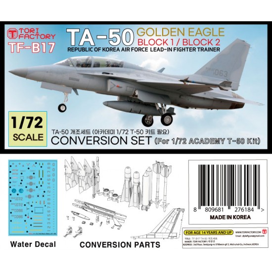 1/72 TA-50 Block 1,2 LIFT Conversion set for Academy T-50 kit