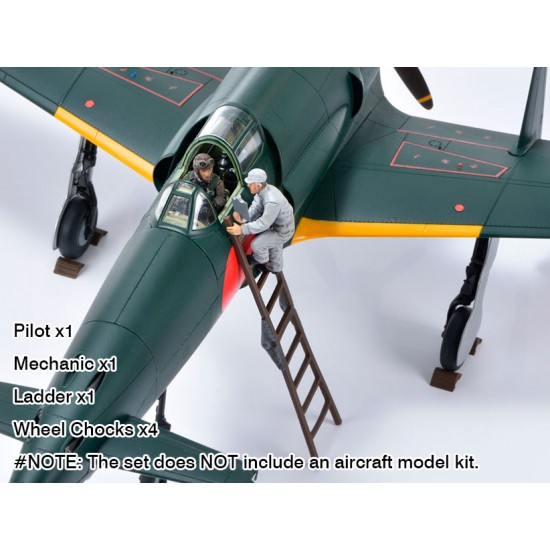 1/48 IJN Fighter Aircraft Kyushu J7W1 Shinden Sortie Preparation Set