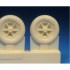 1/48 Messerschmitt Bf 109E/F Mainwheels with Ribbed Tyres for Me/Bf 109E/F kits