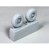 1/72 P-51 Mustang Block Tread Wheels for Arma Hobby/Tamiya/Airfix kits