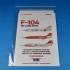 1/48 Lockheed NF-104A Conversion Set for Kinetic F-104G kit