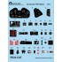 1/24 F6F Hellcat Cockpit Instrument Panel PE & Decal set for Airfix kits