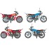 1/35 Honda's Humble CG125 - Japanese Motorcycle with 1 Driver Figure