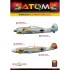 Acrylic Paints set - ATOM #WWII Luftwaffe Colours (12 jars, each bottle: 20ml)