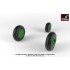 1/32 Mikoyan MiG-21F/F-13/U Fishbed Wheels w/Weighted Tyres (Early)