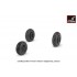 1/32 Mikoyan MiG-19S/P Farmer Wheels w/Weighted Tyres