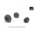 1/48 F-14 Tomcat Early Type Wheels w/Weighted Tyres for F-14A/B kits