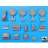 1/48 British Staghound Mk III Accessories & Wheels Set for Bronco models