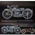 1/16 Henderson 4-cylinder Motorcycle Civil Version