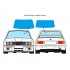 1/24 BMW M3 E30 Window Frame Pre-cut Paint Masks for Beemax/Aoshima/Nunu