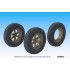 1/35 WWII German Sdkfz.7 Front Sagged Wheel set #1 for Tamiya/Trumpeter/DML kits