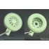 1/35 WWII British Dingo Scout Car Sagged Wheel set with Spare Wheel for MiniArt kits