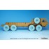 1/35 US M977 HEMTT Truck Mich.XL 1990 Sagged Wheel set for Italeri kits