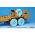 1/35 US M977 HEMTT Truck Mich.XL 1990 Sagged Wheel set for Italeri kits