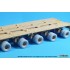 1/35 US M1000 HET Semi-trailer Sagged Tyre set for HobbyBoss kits