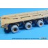 1/35 US M1000 HET Semi-trailer Sagged Tyre set for HobbyBoss kits