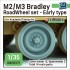 1/35 M2/M3 Bradley Roadwheel Outside parts Early for Tamiya/Academy (3D printed)