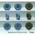 1/48 WWII British Austin K2 Truck Wheel set Dunlop for Tamiya kits