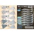 1/72 USN VF-2/VF-33/VF-101/VF-102/VF-201 F-14 Tomcat #6 Decals