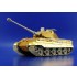 Photo-etched Zimmerit for 1/35 King Tiger Porsche Turret for Dragon kit