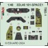 1/48 Douglas TBD-1 Devastator Panels 3D Decals and Seatbelts PE set for HobbyBoss kits