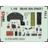 1/48 Vought F4U-2 Corsair Dashboard 3D Decal and Seatbelts PE for Hobby Boss kits