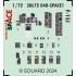 1/72 Mitsubishi F-15J Panels 3D Decal and Seatbelts PE for Fine Molds