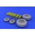 1/32 McDonnell Douglas F-4C/D/E/F/G Phantom II Wheels for Tamiya kit