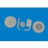 1/32 Messerschmitt Bf 109E Wheels for Eduard kits