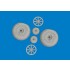 1/48 P-40E Wheels Diamond Tread for Eduard kits