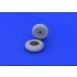 1/48 Supermarine Spitfire Mk.I Wheels Set for Airfix #A05126 kit (2 Wheels)