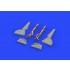 1/48 Focke-Wulf Fw 190A-5 Undercarriage Legs BRONZE Detail Set (brassin) for Eduard kits