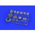 1/48 Fw 190A-8/R2 Engine & Fuselage Guns Set (Brassin) for Eduard kits