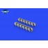 1/48 P-51B/C Mustang Exhaust Stacks for Eduard kits