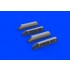 1/72 Messerschmitt Me 410 Hornisse Exhaust Stacks (3D Print) for Airfix kits