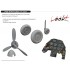 1/72 Me Bf 109G-10 Dashboard, Seatbelts, Propeller, Wheels for Eduard kits