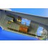 Colour Photo-etched Set for 1/72 Boeing B-17G Flying Fortress Rear Interior for 