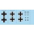 1/48 Messerschmitt Bf 109F-2 National Insignia Decals for Eduard kits