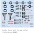 1/72 P-51D-5 Mustang 8th AF Decal for Eduard kits