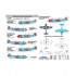 1/48 Soviet Fighter Lavochkin La-5FN Part 2 Decals for Bilek/Eduard/Vector