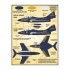 Decals for 1/48 Blue Angel Cougars Grumman F9F-8/TF-9J